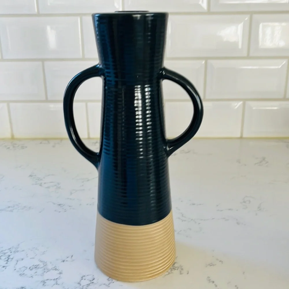 Crate&Barrel Sibely Ceramic Taper Candle Holders